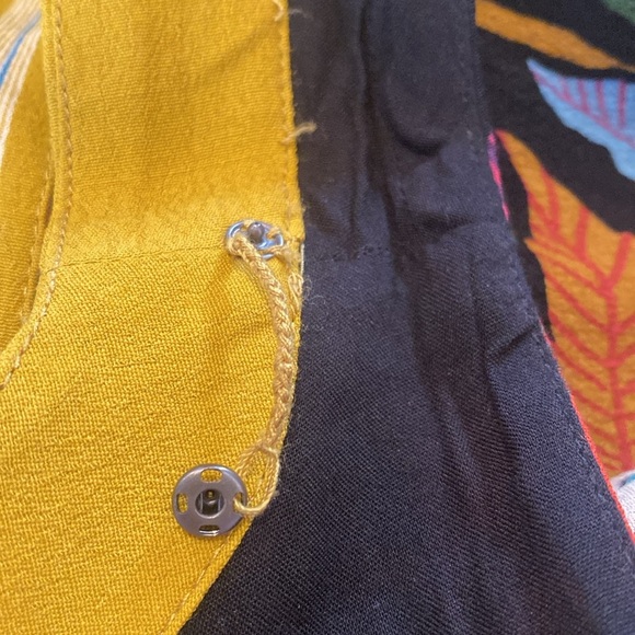 Anthropologie Maeve Botanica Tie Waist Hankerchief Hem Floral Faux Wrap Dress 0 - Picture 10 of 12